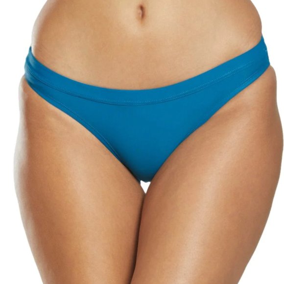 Nike Women's Light Blue Solid Sport Bikini Bottom Size Large - Picture 1 of 11